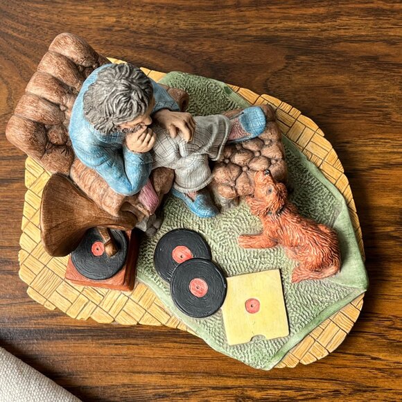 1973 Naturecraft Serenade Stoneware Statue #831 Hand Painted England Vintage - Picture 13 of 16